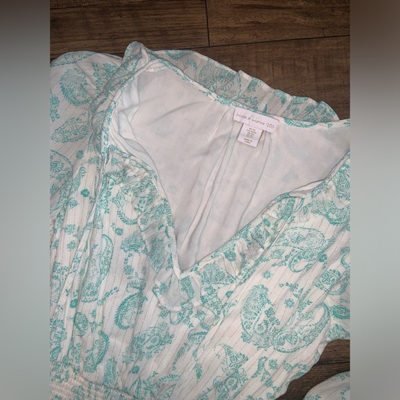 House of Harlow revolve Ajay Blue casual Long Sleeve  Dress $160 boho fall - Picture 5 of 6